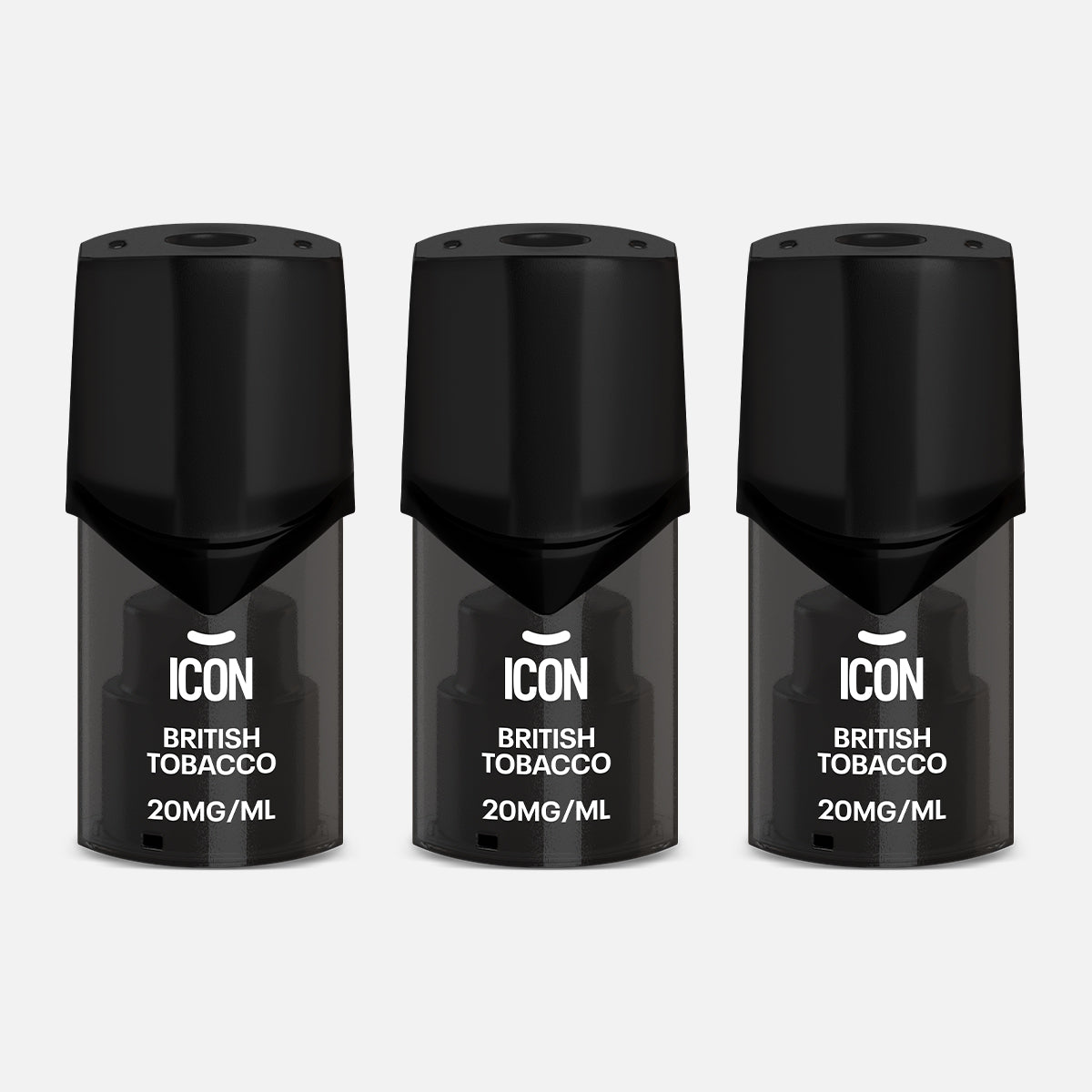 Icon Aqua Vape British Tobacco Pods 20mg (Pack of 3)