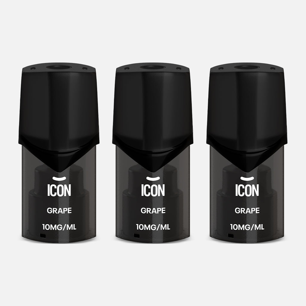 Icon Vape Grape Pods 10mg (Pack of 3)
