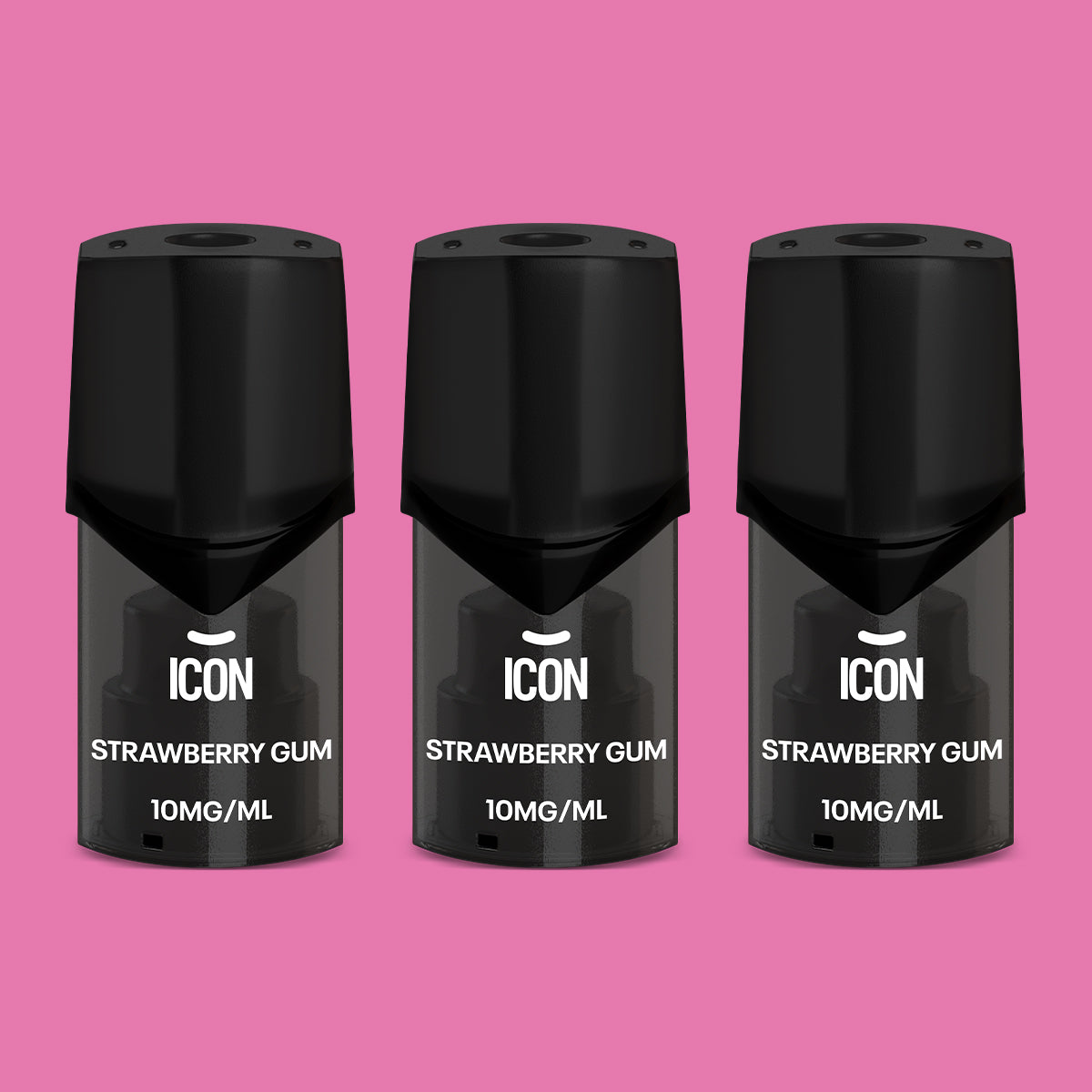 Icon Vape Strawberry Gum Pods 10mg (Pack of 3) Alternative