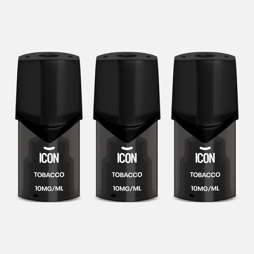 Icon Vape Tobacco Pods 10mg (Pack of 3)