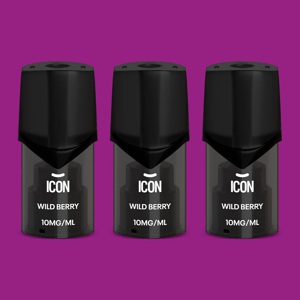 Icon Aqua Vape Wild Berry Pods 10mg (Pack of 3) Alternative